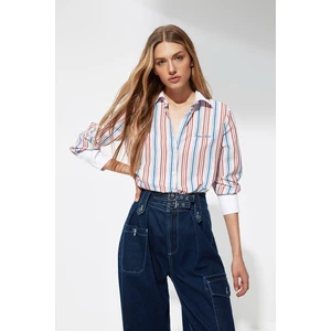 Trendyol X Sagaza Studio Multicolor Striped Shirt