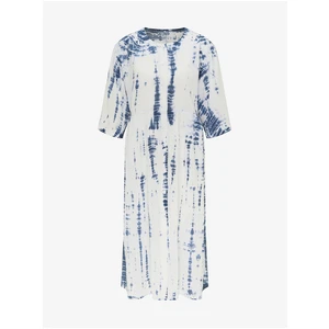 Blue-White Women's Batik Midish dress Lee - Women