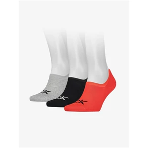 Calvin Klein Set of three pairs of men's socks in gray, black and red Calvin - Men
