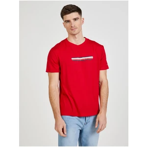 Red Men's T-Shirt Tommy Hilfiger - Men