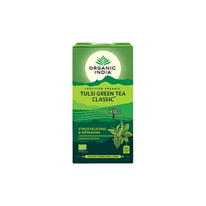 Organic India Tulsi se zeleným čajem 25 sáčků BIO