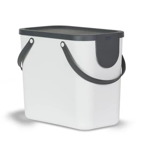 Biały pojemnik na odpady kompostowalne 25 L Albula - Rotho