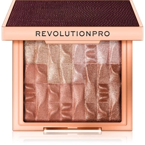 Revolution PRO Goddess Glow rozjasňující a bronzující paletka odstín Brick Afterglow 8 g