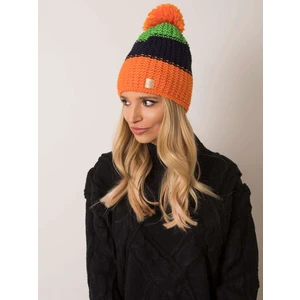 RUE PARIS Ladies´ orange and navy blue cap