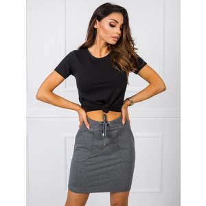 Basic dark gray skirt