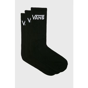 VANS 3 PACK - ponožky CLASSIC CREW Black 38,5-42