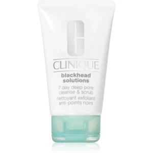 Clinique Blackhead Solutions 7 Day Deep Pore Cleanse & Scrub čisticí pleťový peeling proti černým tečkám 125 ml