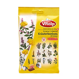 Topvet VITALP bylinné bonbony bez cukru 75 g