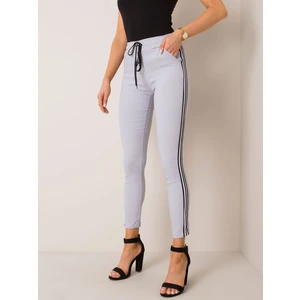 OCH BELLA Gray pants with stripes