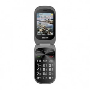 Tlačidlový telefón Maxcom Comfort MM825, Véčko, černá