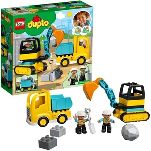 Lego Duplo - Ciężarówka i koparka gąsienicowa - 20 elementów wiek 2+