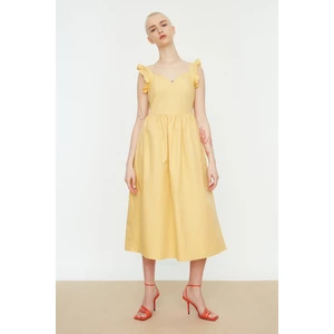 Trendyol Yellow Frilly Dress