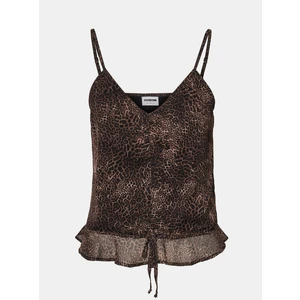 Black-brown leopard pattern top Noisy May Melina - Women