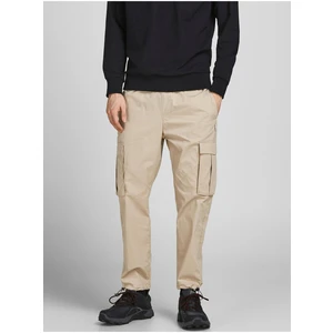 Beige Pants with Pockets Jack & Jones Gordon - Men