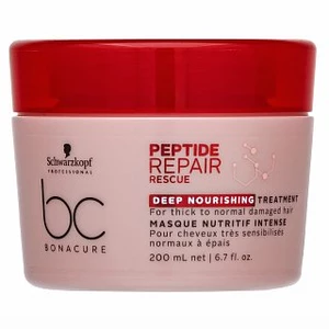 Schwarzkopf Professional BC Bonacure Peptide Repair Rescue 200 ml maska na vlasy pre ženy na poškodené vlasy