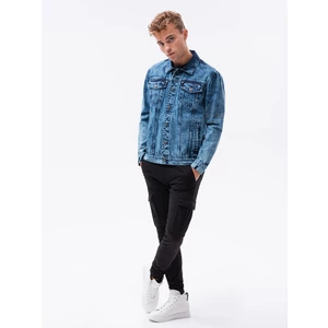 Ombre Clothing Men's mid-season jeans jacket C525