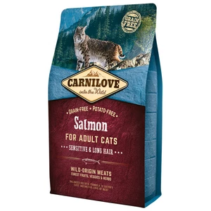 Carnilove Salmon Adult Cats – Sensitive and Long Hair 2kg