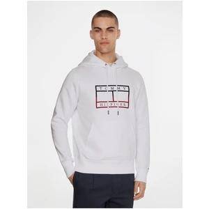 White Men's Hoodie Tommy Hilfiger - Mens