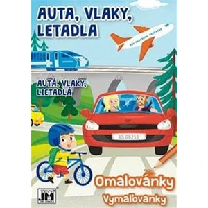 Omalovánky - Auta, vlaky, letadla