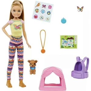 Barbie DreamHouse Adventure kempující sestra se zvířátkem Stacie™