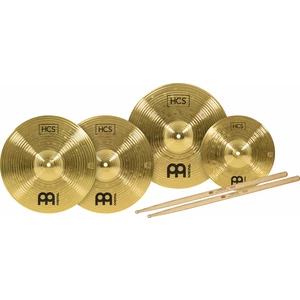 Meinl HCS1314+10S Cymbals HCS Bonus Pack 10/13/14 + 5A Sticks Komplet talerzy perkusyjnych