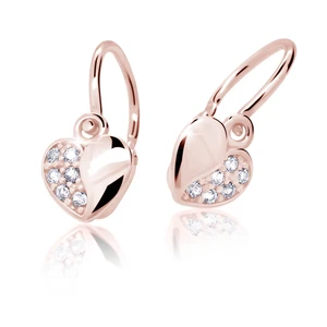 Cutie Jewellery Dětské náušnice z růžového zlata C2160-10-X-4 světle modrá