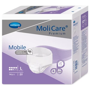 MoliCare Premium Mobile 8 kvapiek L fialové, plienkové nohavičky naťahovacie 14ks