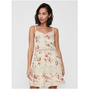 Creamy Women's Floral Dress ONLY Karmen - Women