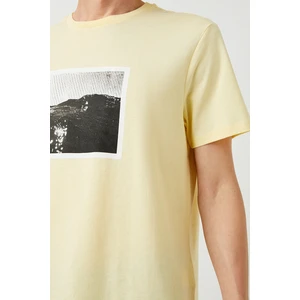 Koton T-Shirt - Yellow - Regular fit