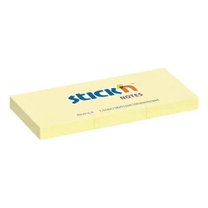 HOPAX Samolepiace žlté bločky STICK'N 38 x 51 mm, bal. 3 bločkov/100 lístkov