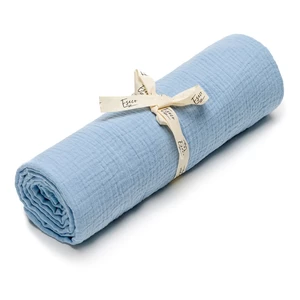 Niebieski bawełniany ręcznik dla dzieci ESECO, 120x120 cm