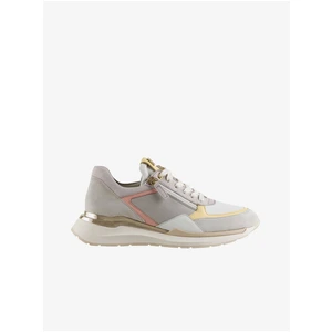 Light Grey Högl Future Women's Leather Sneakers - Womens