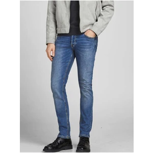 Modré slim fit džíny Jack & Jones Glenn - Pánské