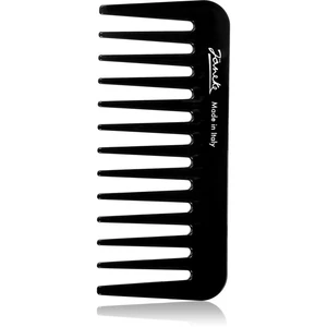 Janeke Black Line Small Supercomb hrebeň na vlasy na nanášanie gélových produktov 11 × 5 cm