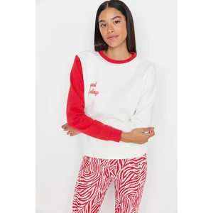 Trendyol Sweatshirt - Ecru - Regular fit