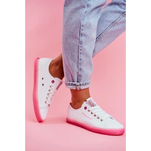 Women's Sneakers Cross Jeans White Pink FF2R4075C