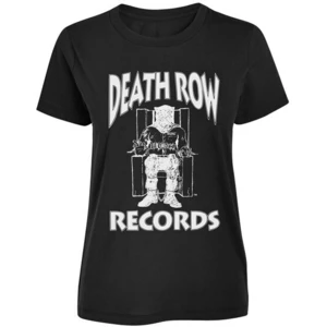 Death Row Records Logo Negru XL Tricou cu temă muzicală