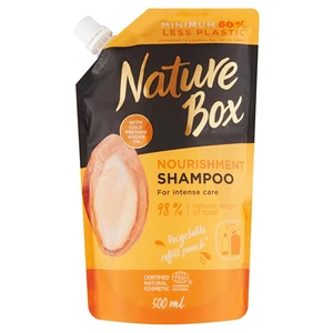 Nature Box Argan intenzivně vyživující šampon s arganovým olejem náhradní náplň 500 ml