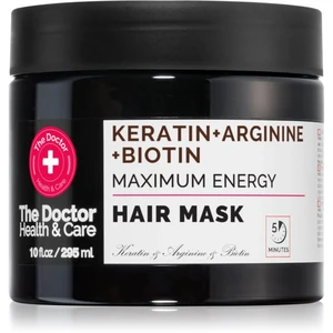 The Doctor Keratin + Arginine + Biotin Maximum Energy keratínova maska na vlasy 295 ml