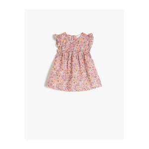 Koton Pink Patterned Baby Girl Dress