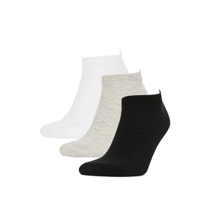 DEFACTO Men 3 Pack Cotton Booties Socks