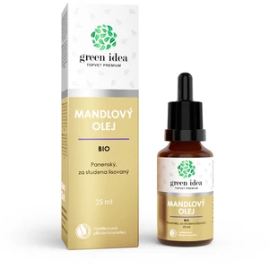 Green Idea Topvet Premium Mandlový olej BIO mandlový olej lisovaný za studena 25 ml