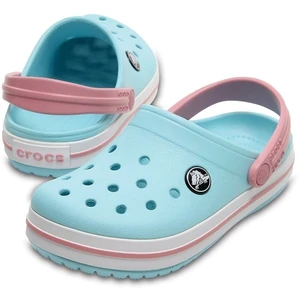 Crocs Kids' Crocband Clog Ice Blue/White 27-28