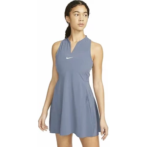 Nike Dri-Fit Advantage Womens Tennis Dress Blue/White M