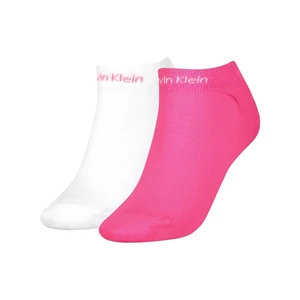 Calvin Klein Sada dvou párů dámských ponožek v růžové a bílé barvě Calvin Kle - Dámské