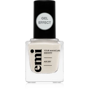 emi E.MiLac Gel Effect Ultra Strong lak na nechty s gélovým efektom bez použitia UV/LED lampy odtieň Cotton # 152 9 ml