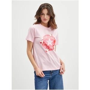 Pink Women's T-Shirt Converse - Women