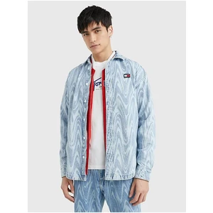 Light blue Mens Denim Outshirt Tommy Jeans - Men