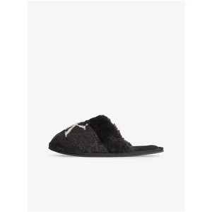 Black Women's Faux Fur Slippers Calvin Klein Jeans - Women