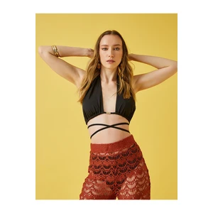 Koton Tie Detailed Bikini Top